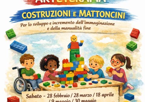 Arteterapia: Costruzioni e mattoncini a Villa Torchi (Bologna)